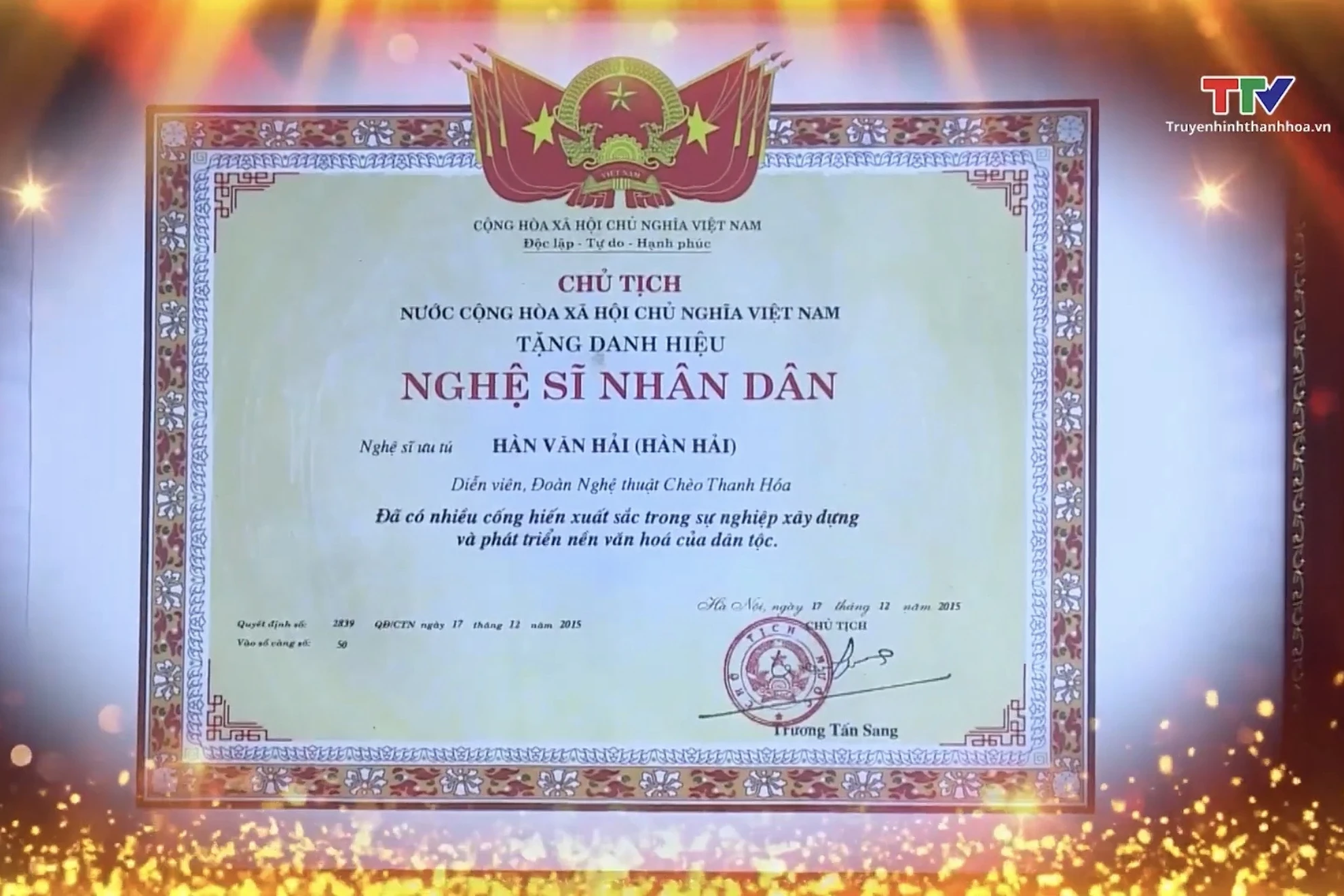 NSND Hàn Hải - Người giữ lửa nghệ thuật truyền thống xứ Thanh