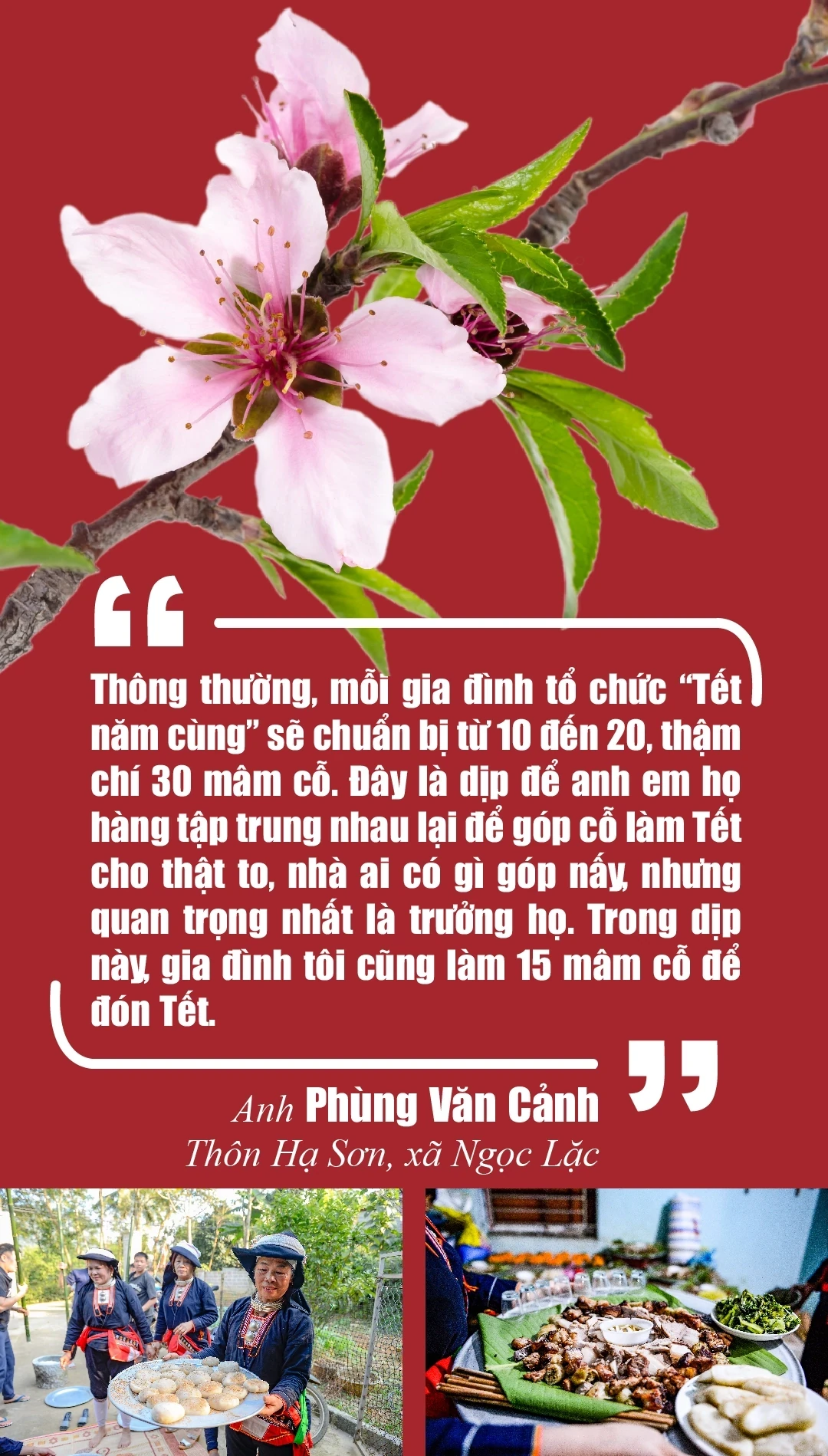 [E-Magazine] Về xứ Thanh ăn “Tết năm cùng” với người Dao Quần Chẹt