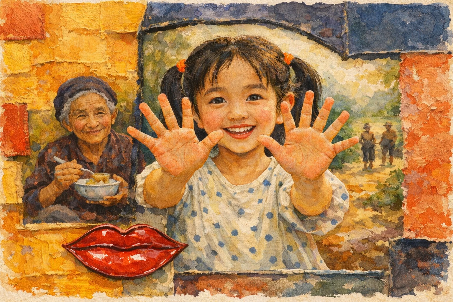 Xoè nụ, xoè hoa.