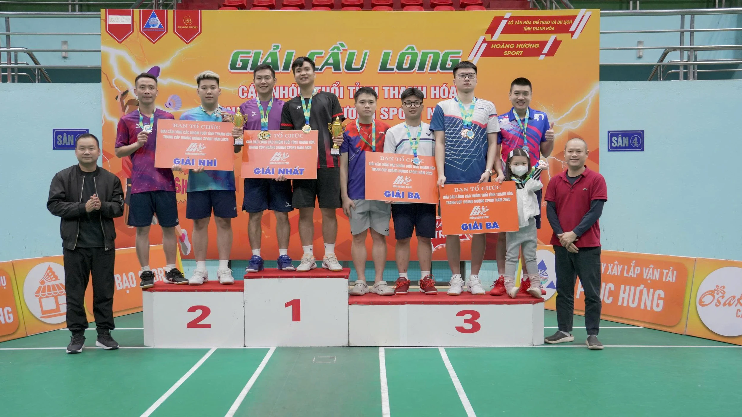 Sôi nổi Giải cầu lông các nhóm tuổi tỉnh Thanh Hoá tranh Cup Hoàng Hương Sport năm 2026