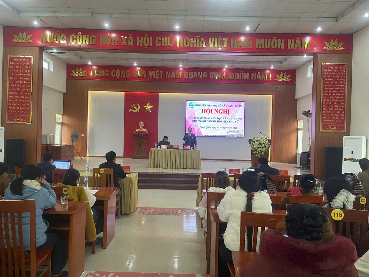 Đối thoại giữa người đứng đầu cấp ủy, chính quyền với cán bộ hội viên, phụ nữ năm 2026