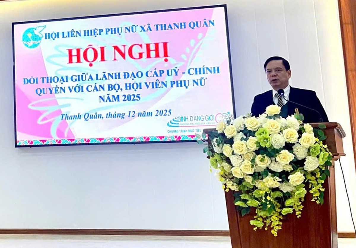 Đối thoại giữa người đứng đầu cấp ủy, chính quyền với cán bộ hội viên, phụ nữ năm 2026