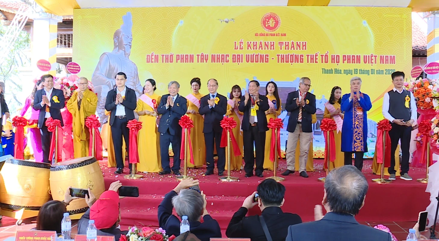 Khánh thành Đền thờ Phan Tây Nhạc Đại Vương tại xã Hà Long