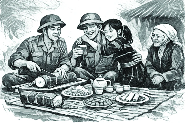 Đón tết đầu tiên sau chiến tranh