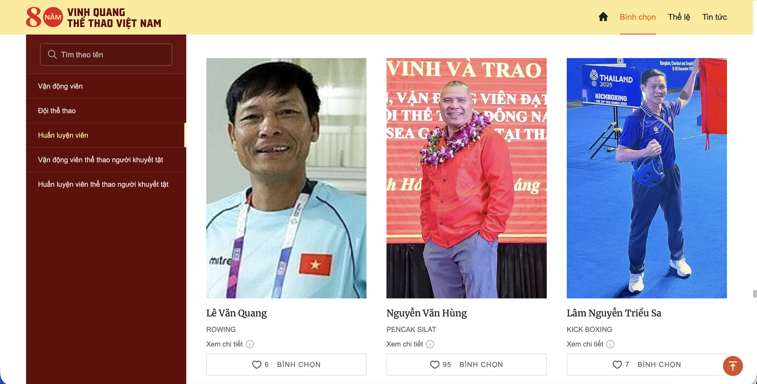 Nhiều gương mặt thể thao Thanh Hóa vào danh sách bình chọn VĐV, HLV được yêu thích năm 2025