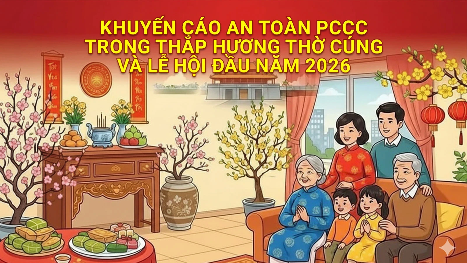 Khuyến cáo an toàn PCCC trong thắp hương thờ cúng và Lễ hội đầu năm 2026
