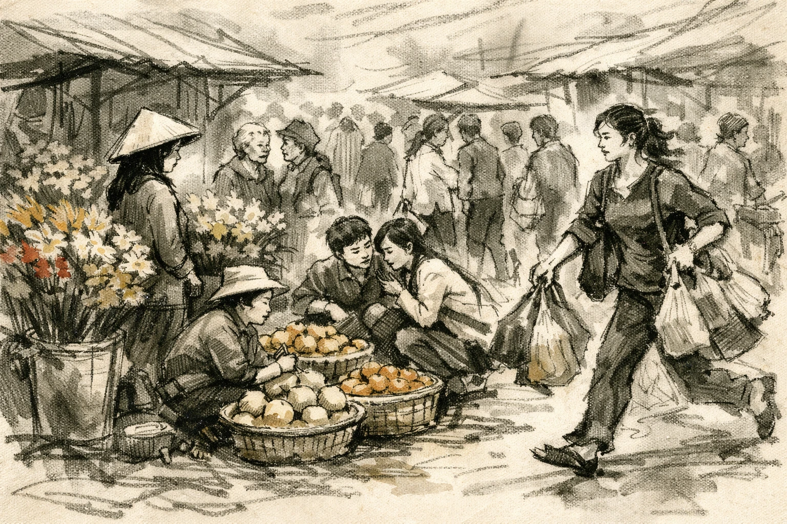 Ngồi đợi mùa xuân