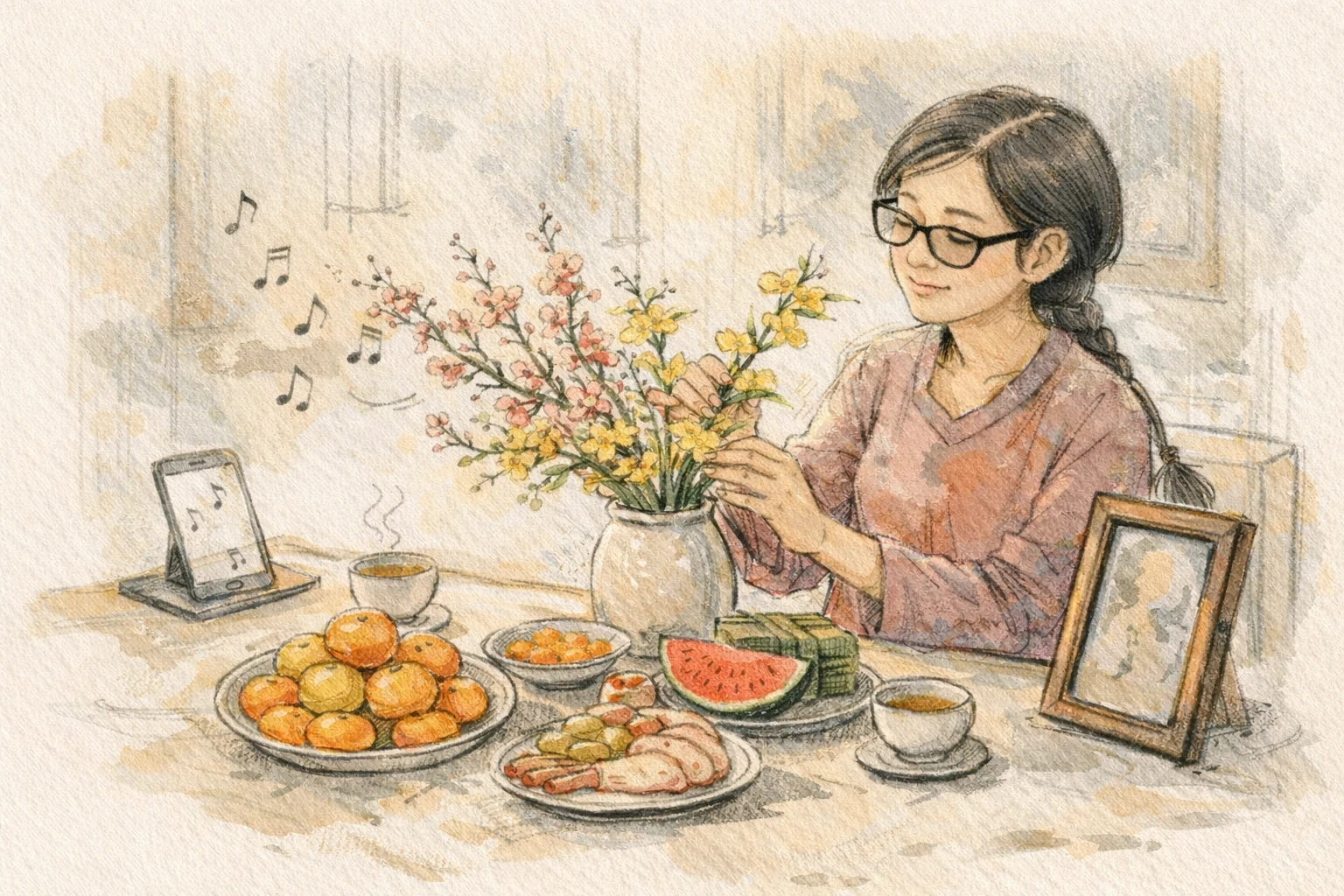 Ngồi đợi mùa xuân