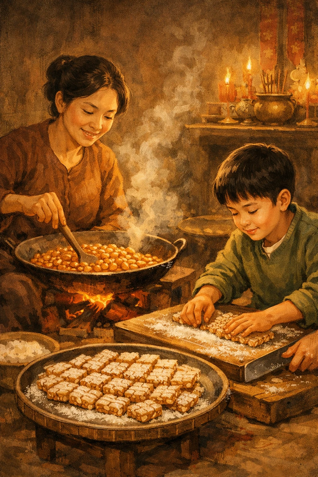 Kẹo lạc đêm ba mươi