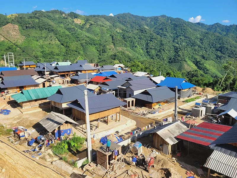 Sắc xuân trên các khu tái định cư