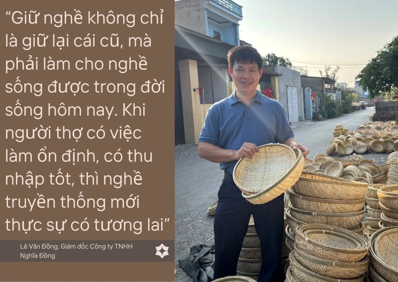 Mây tre đan và mùa Tết ấm no của làng nghề
