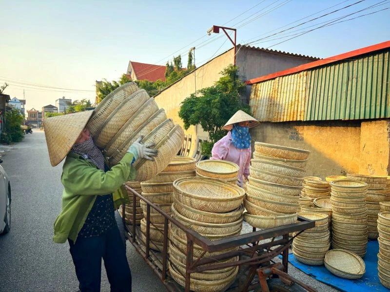 Mây tre đan và mùa Tết ấm no của làng nghề