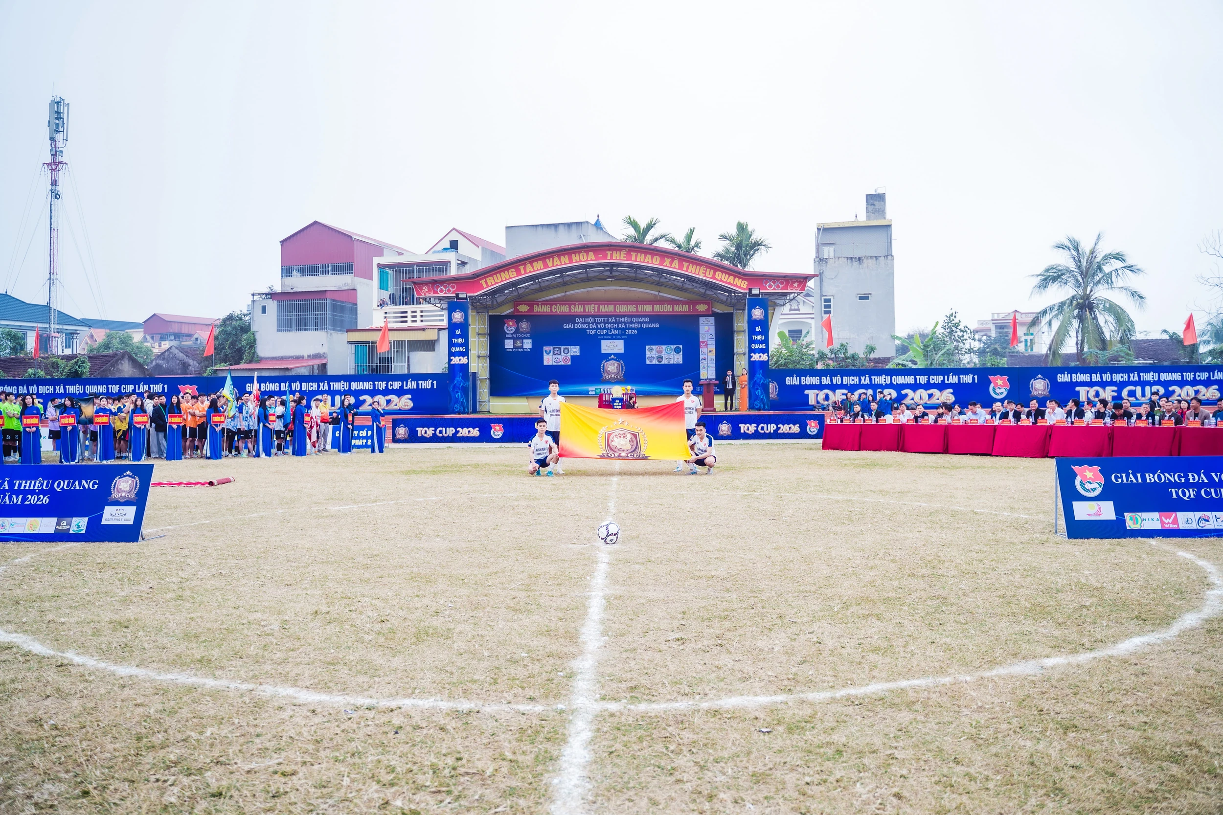 Khởi tranh giải bóng đá vô địch xã Thiệu Quang TQF Cup năm 2026