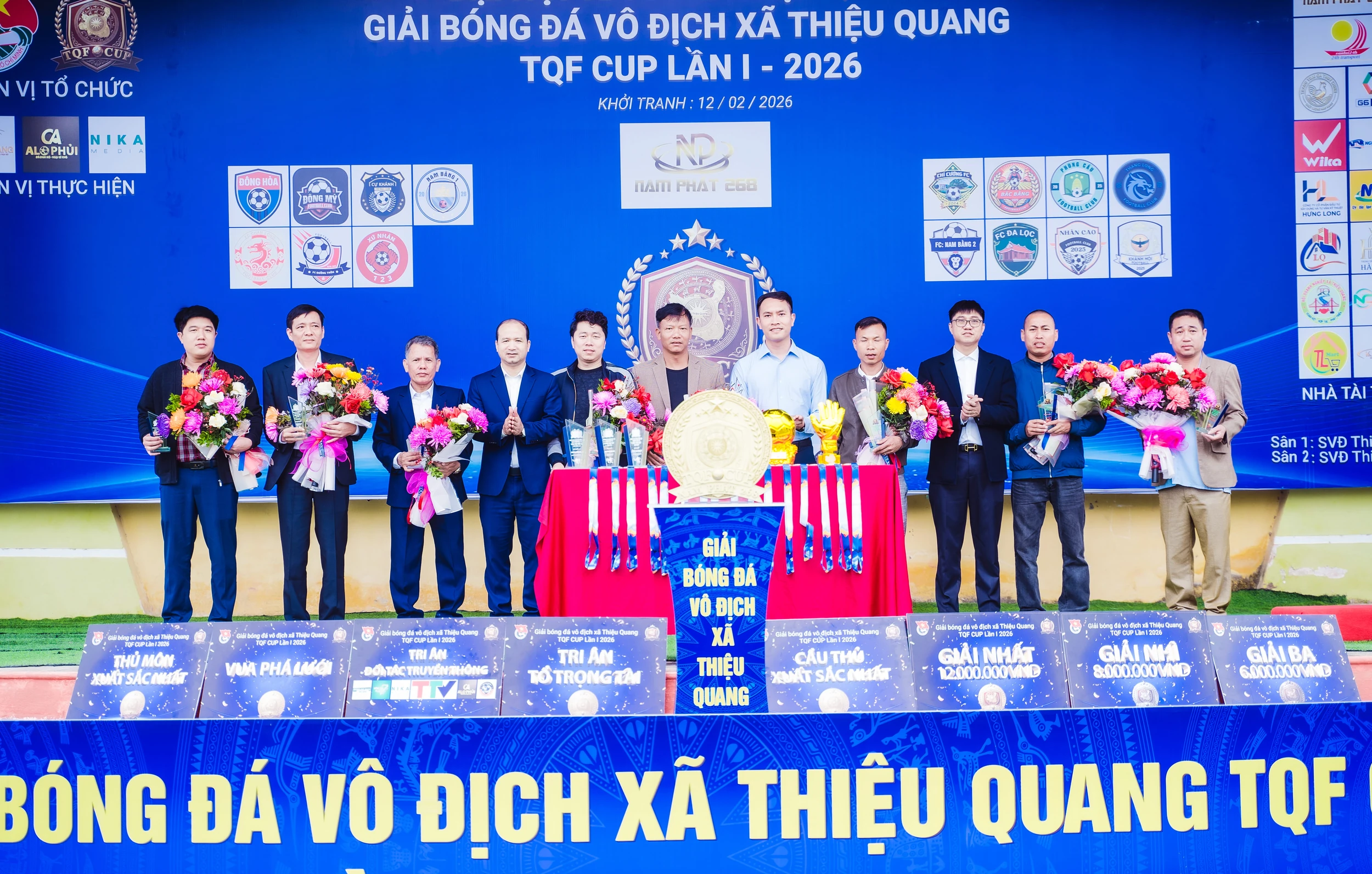Khởi tranh giải bóng đá vô địch xã Thiệu Quang TQF Cup năm 2026