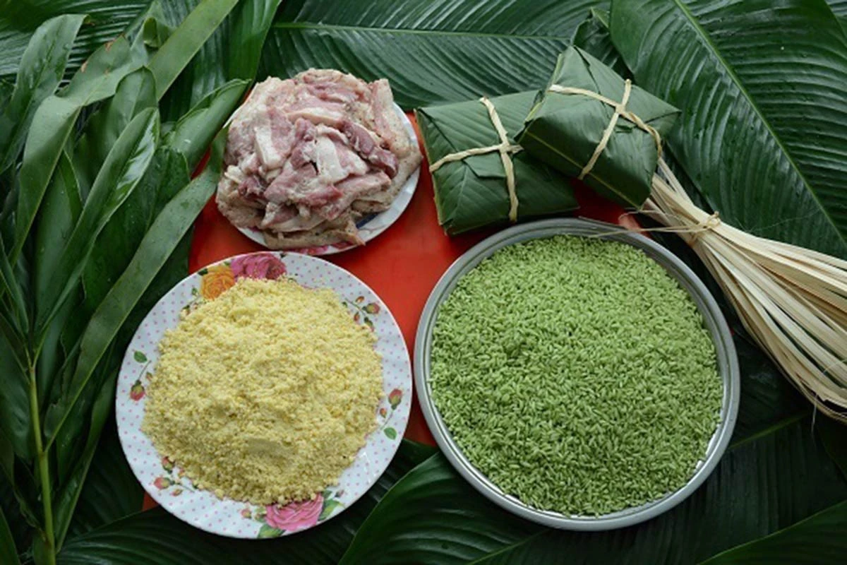 Cặp bánh chưng tí hon