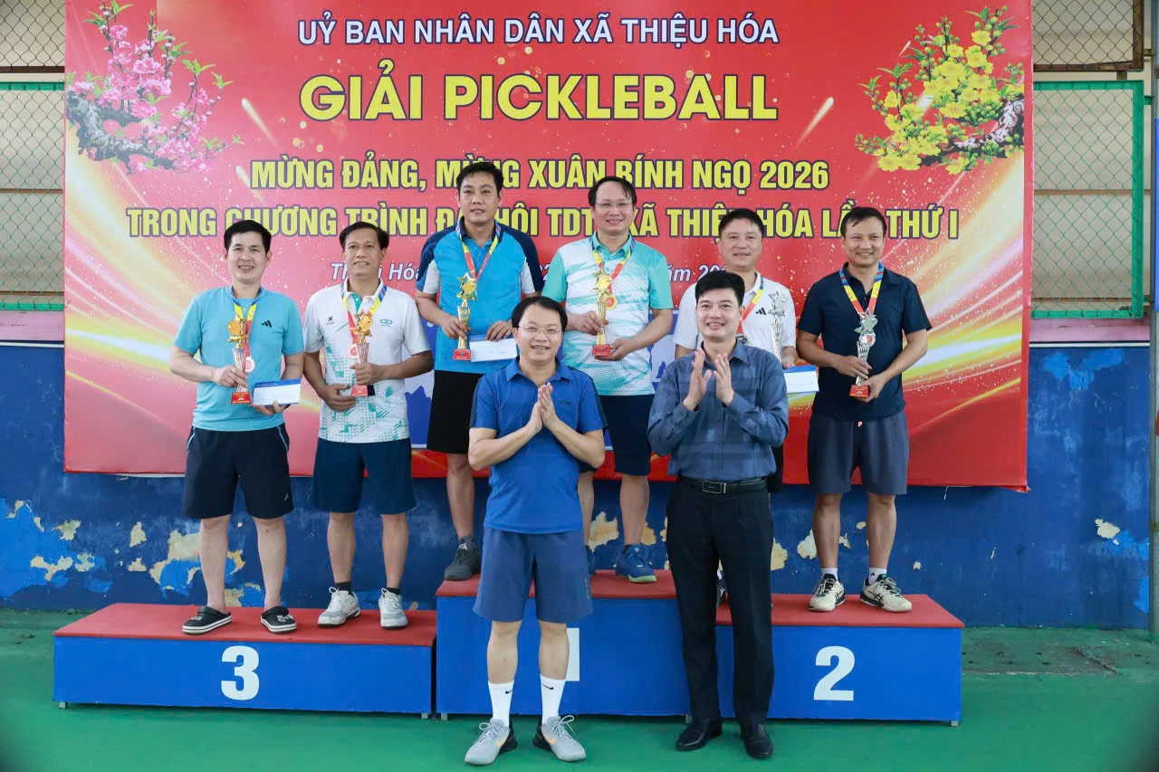 Sôi nổi hội thao xã Thiệu Hóa mừng Đảng, mừng Xuân Bính Ngọ năm 2026