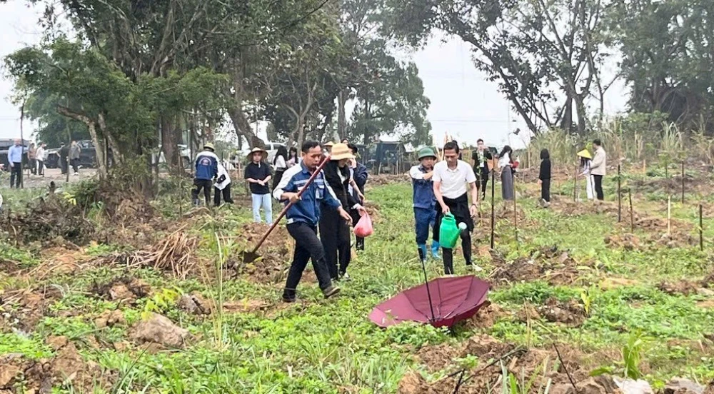 Xã Yên Trường: Phấn đấu trồng hơn 5.000 cây trong đợt phát động Tết trồng cây đời đời nhớ ơn Bác Hồ