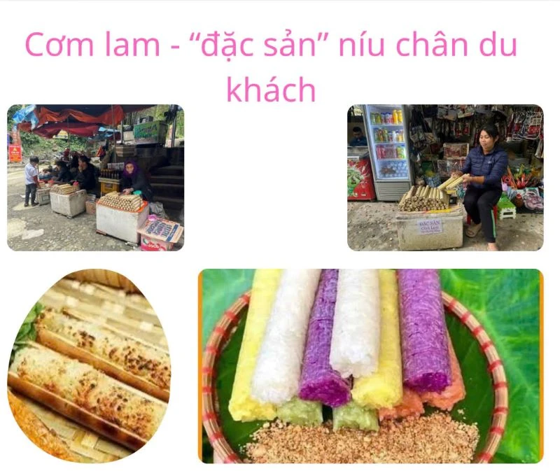 Cơm lam - đặc sản “níu chân” du khách về suối cá Cẩm Lương