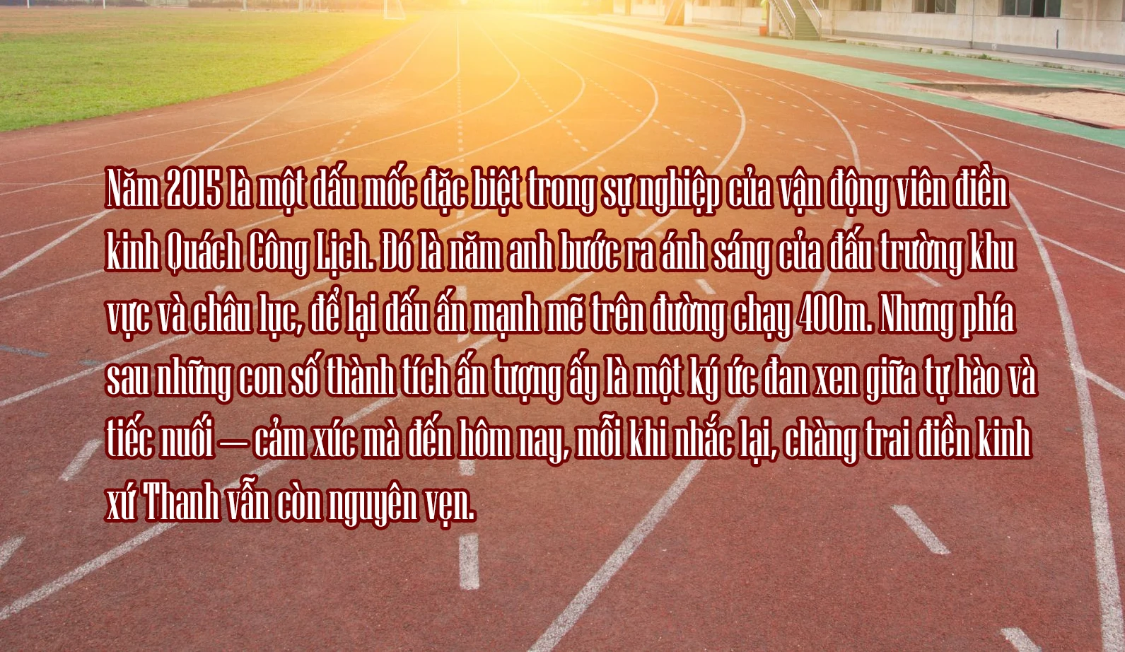 “ Soái ca” điền kinh Việt Nam và dấu mốc lịch sử tại Grand Prix châu Á