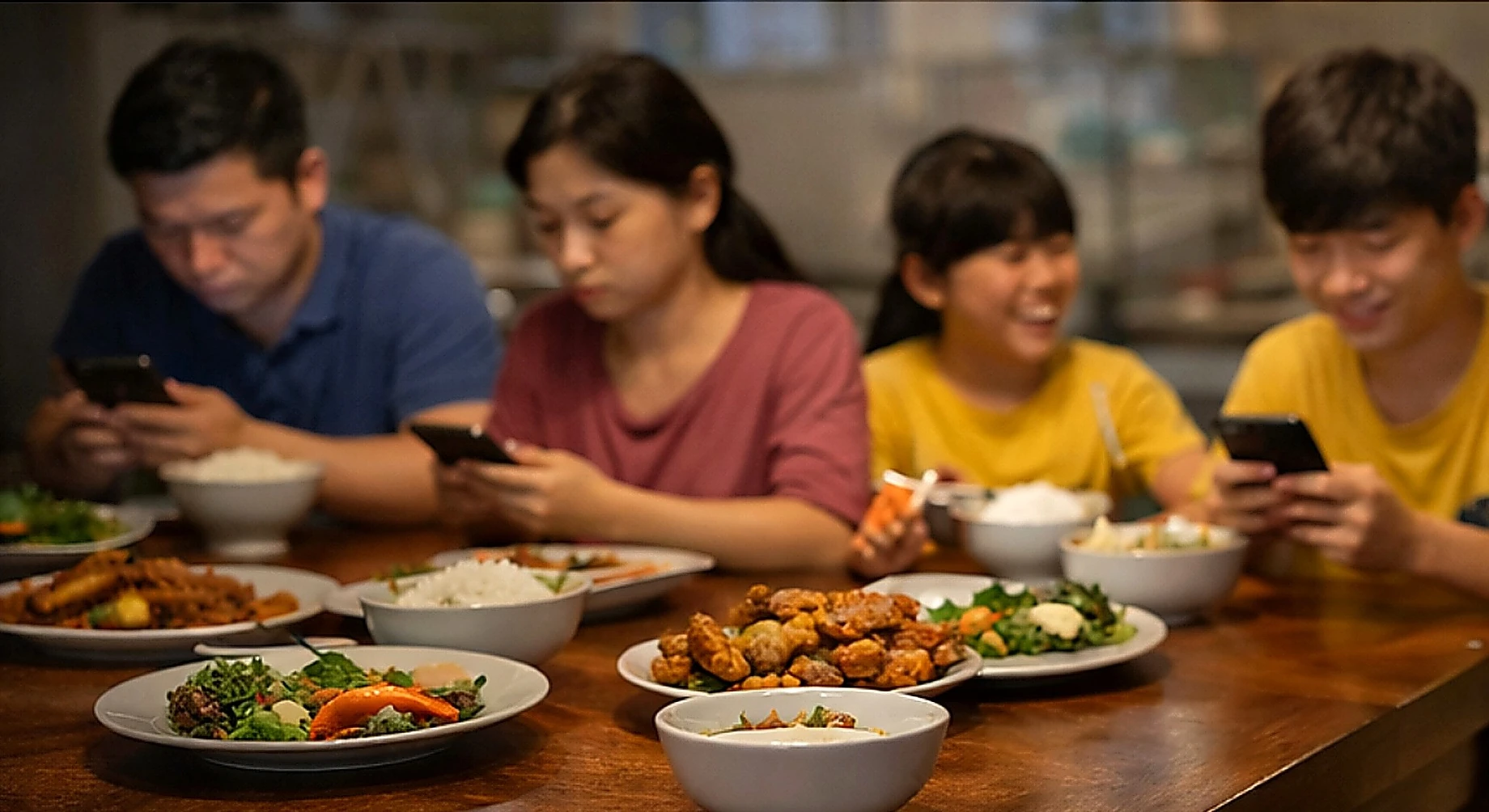 Bữa cơm gia đình 4.0: Khi kết nối ảo làm rạn nứt tình thân thật