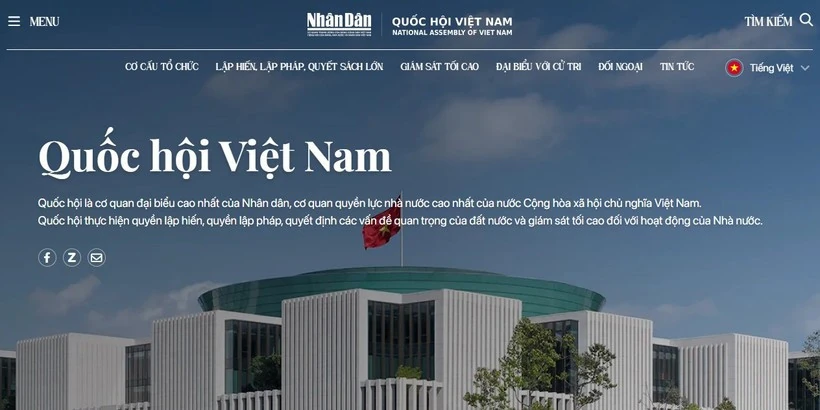 Báo Nhân Dân ra mắt chuyên trang Quốc hội Việt Nam