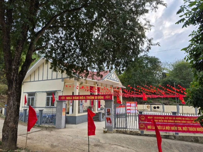 Những hình ảnh đẹp trước ngày bầu cử ở xã vùng biên