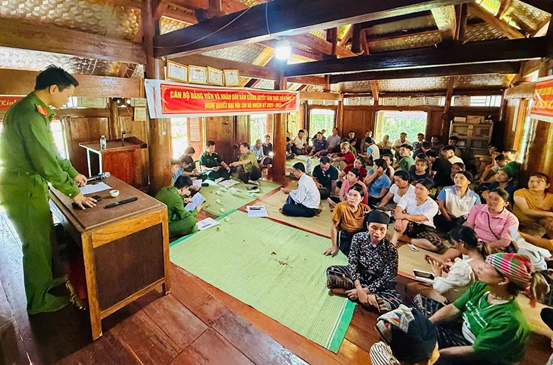 Tăng cường bảo đảm an ninh, trật tự ngày bầu cử tại các xã miền núi, biên giới