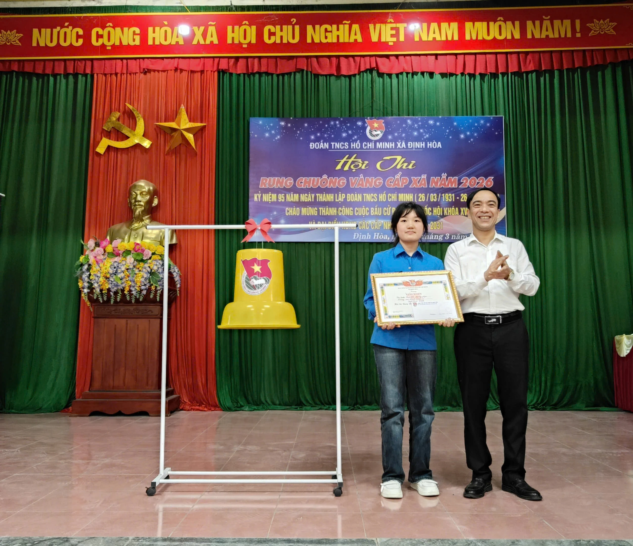 Đoàn Thanh niên xã Định Hoà: Sôi nổi Hội thi “Rung chuông vàng”