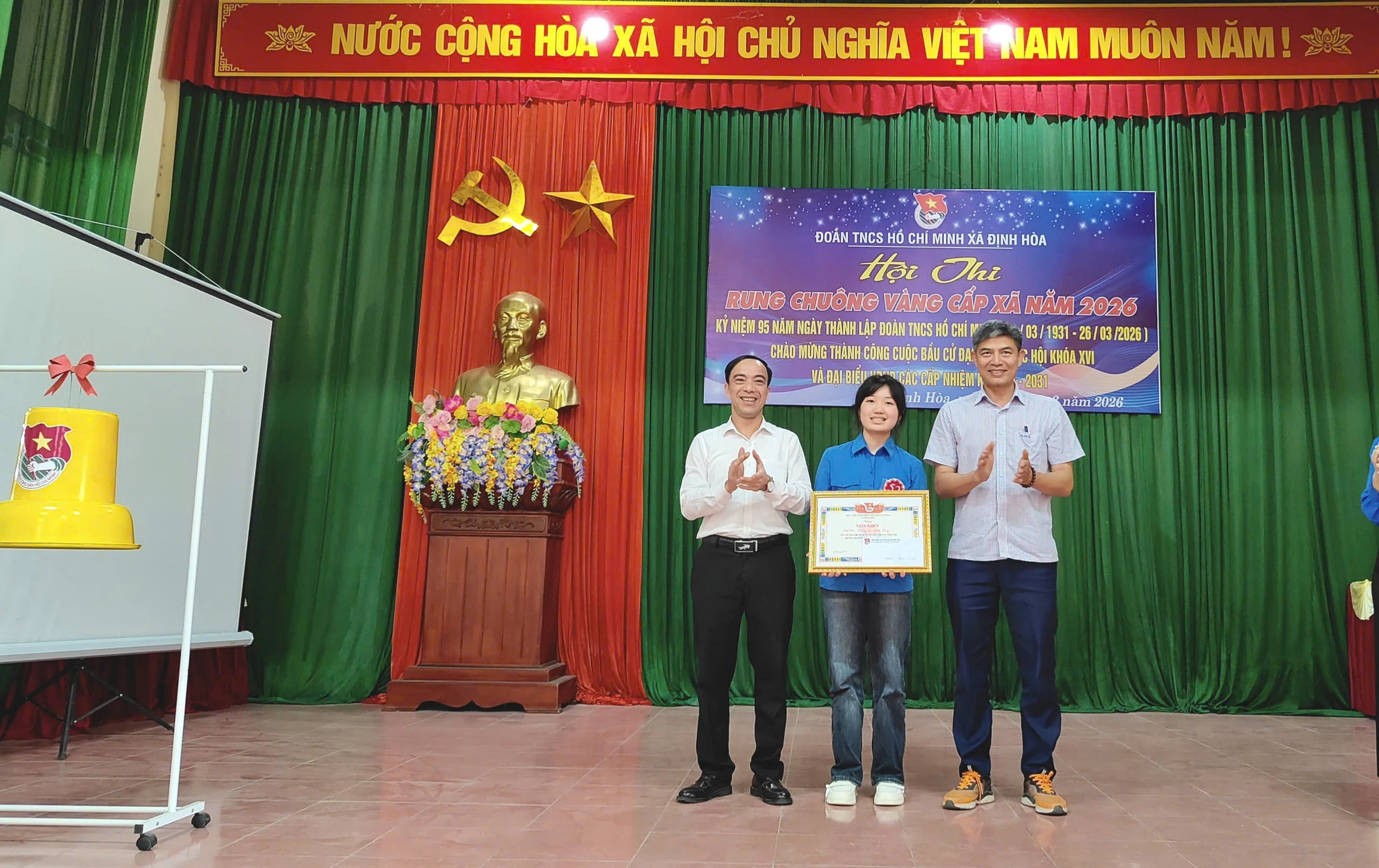 Đoàn Thanh niên xã Định Hoà: Sôi nổi Hội thi “Rung chuông vàng”