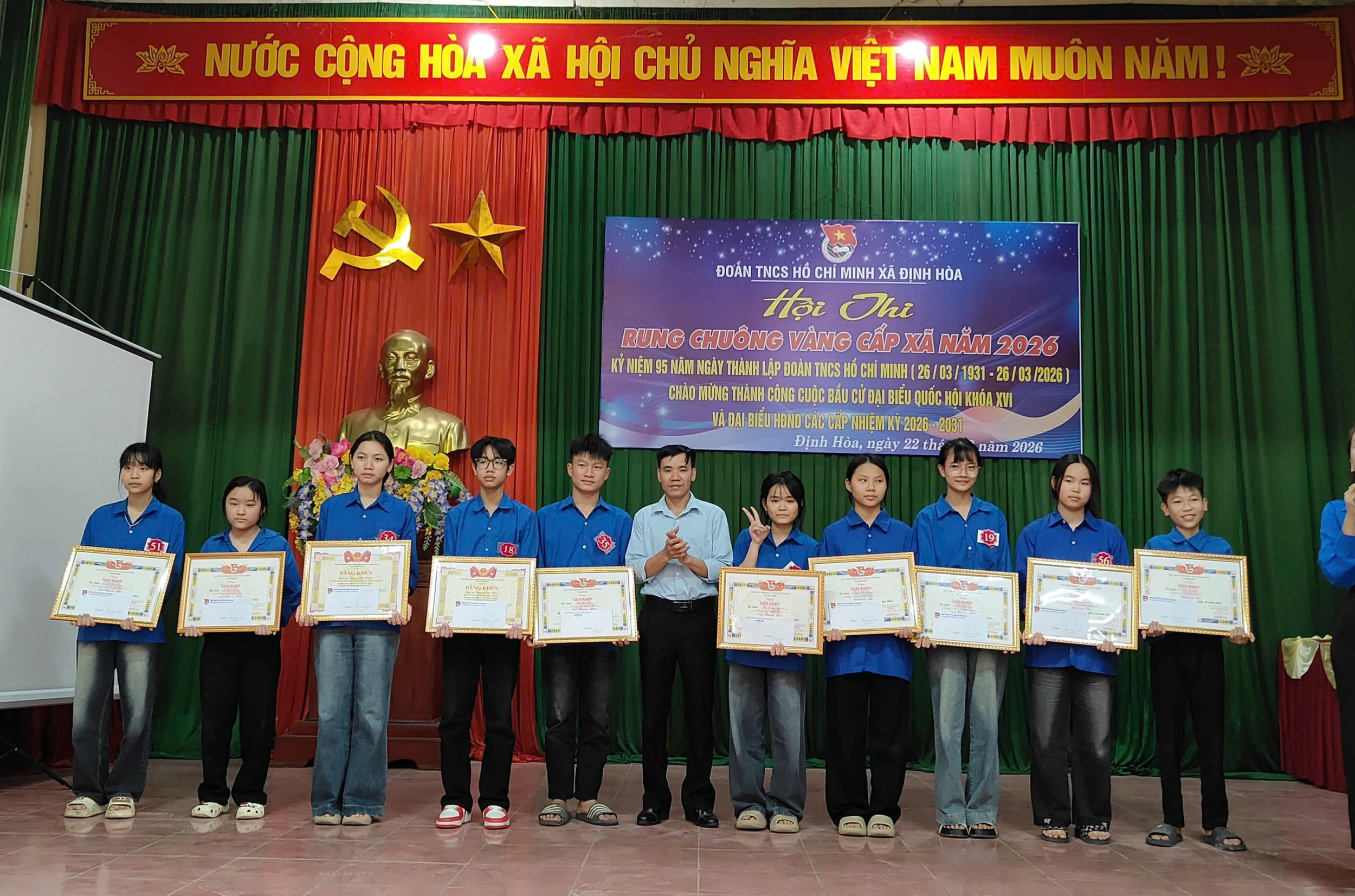 Đoàn Thanh niên xã Định Hoà: Sôi nổi Hội thi “Rung chuông vàng”