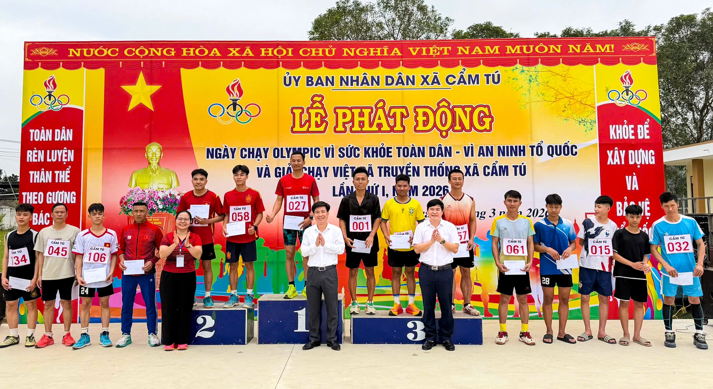 Xã Cẩm Tú phát động ngày chạy Olympic vì sức khoẻ toàn dân – Vì an ninh tổ quốc và Giải Việt dã truyền thống lần thứ I, năm 2026