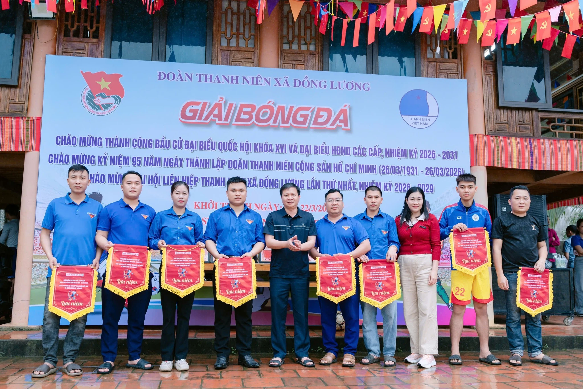 Khai mạc Giải bóng đá Thanh niên xã Đồng Lương năm 2026