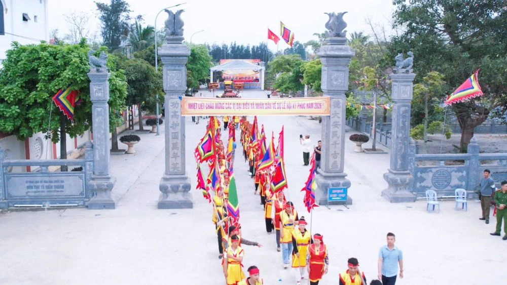 Rộn ràng Lễ hội kỳ phúc Đền thờ Tô Hiến Thành năm 2026