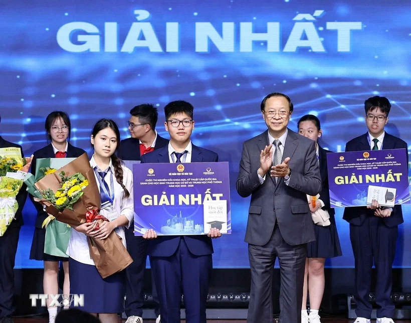 14 dự án đoạt giải Nhất Cuộc thi nghiên cứu khoa học, kỹ thuật cấp quốc gia