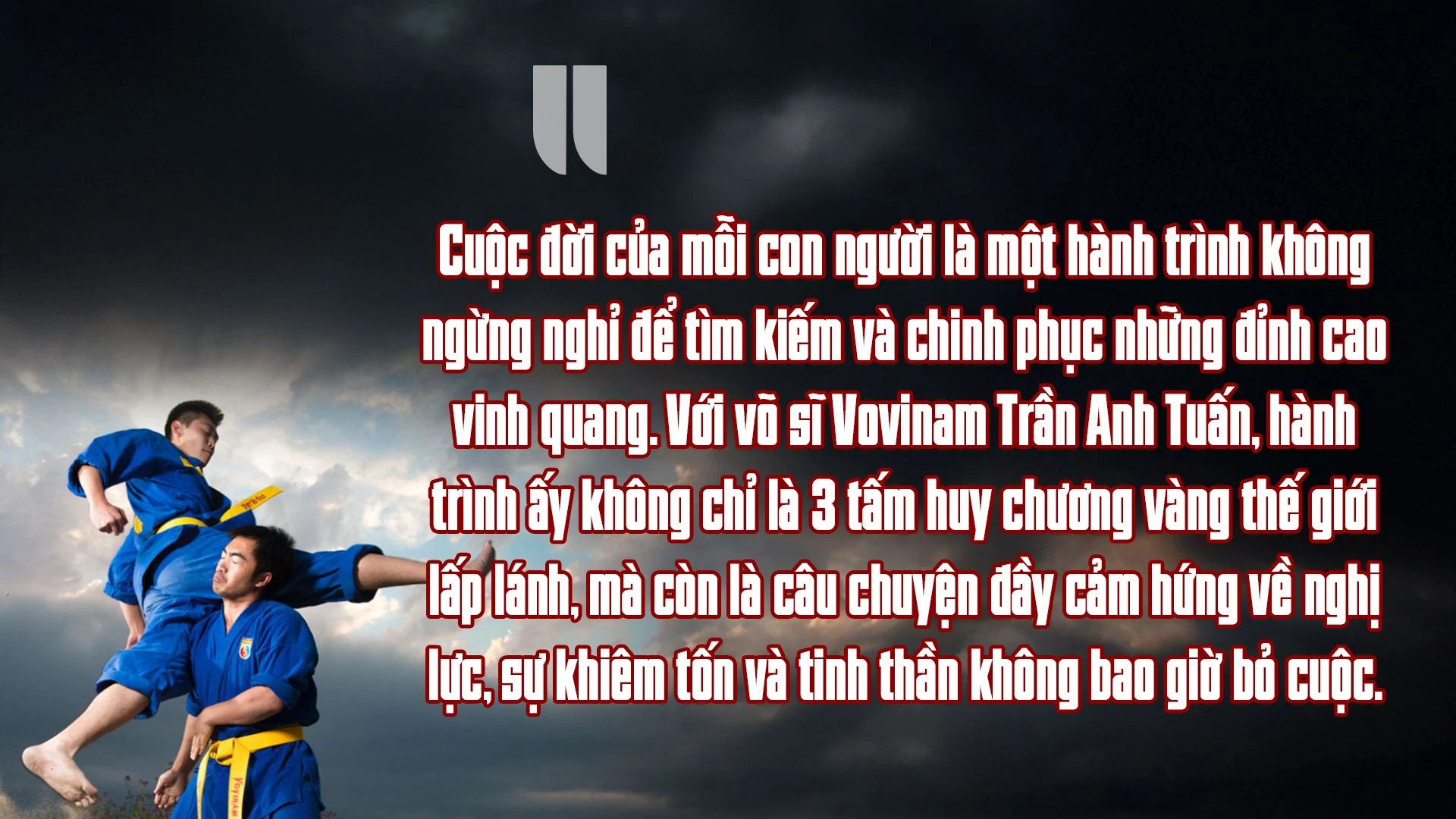 Võ sĩ Vovinam Trần Anh Tuấn với ký ức về 3 tấm Huy chương Vàng thế giới