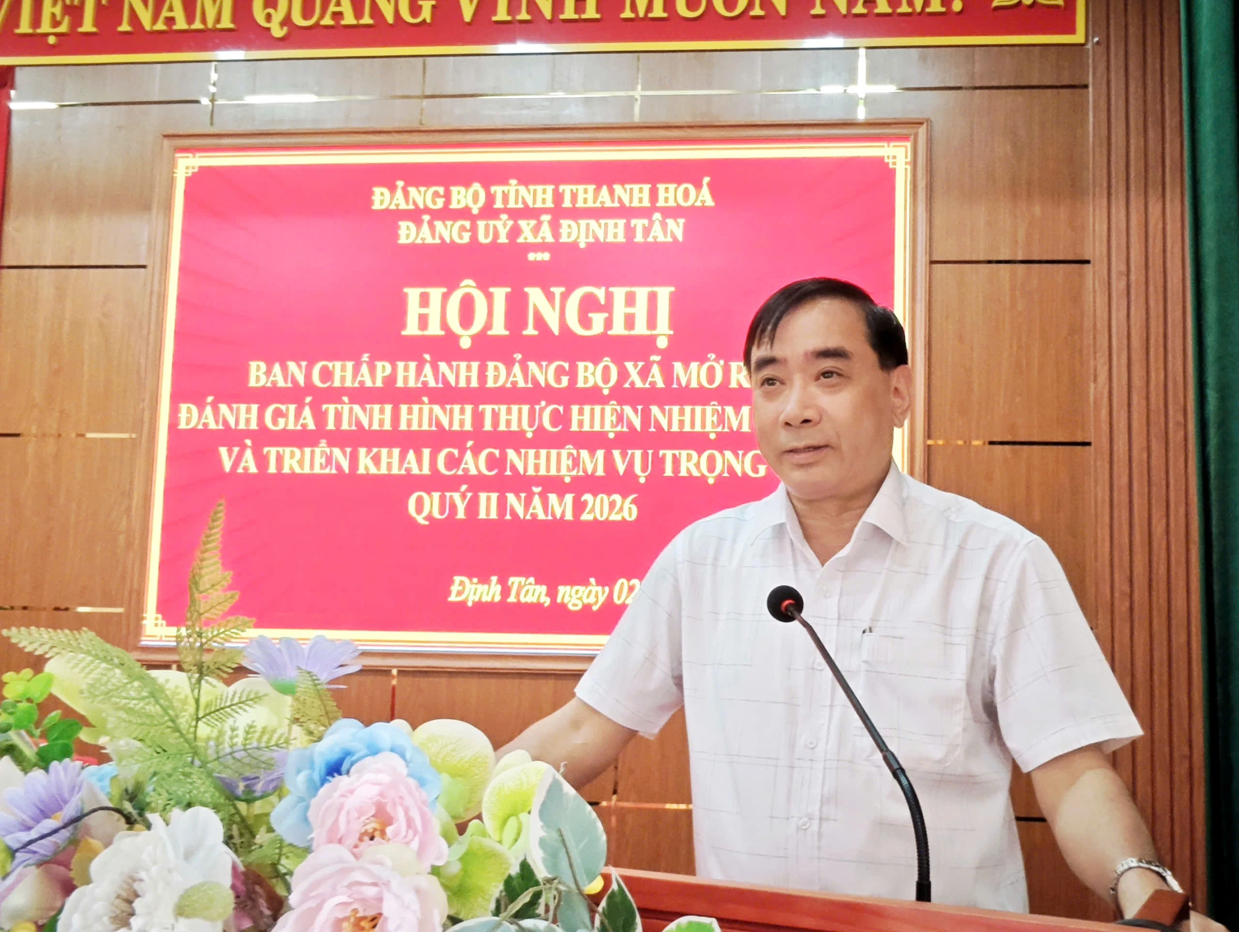 Quý I/2026, tổng thu ngân sách xã Định Tân ước đạt hơn 58 tỷ đồng