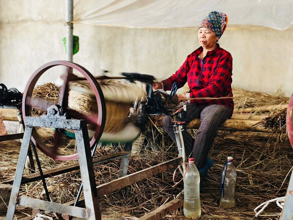 Nét đẹp làng nghề chiếu cói Tân Tiến