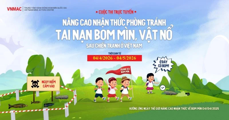 Triển khai hưởng ứng cuộc thi trực tuyến “Nâng cao nhận thức phòng tránh tai nạn bom mìn, vật nổ sau chiến tranh ở Việt Nam”