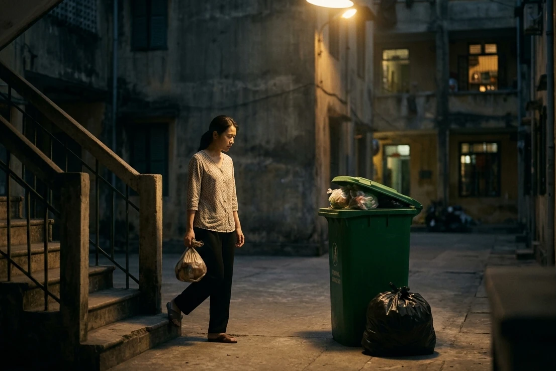 Từ một túi rác đến góc sân sạch