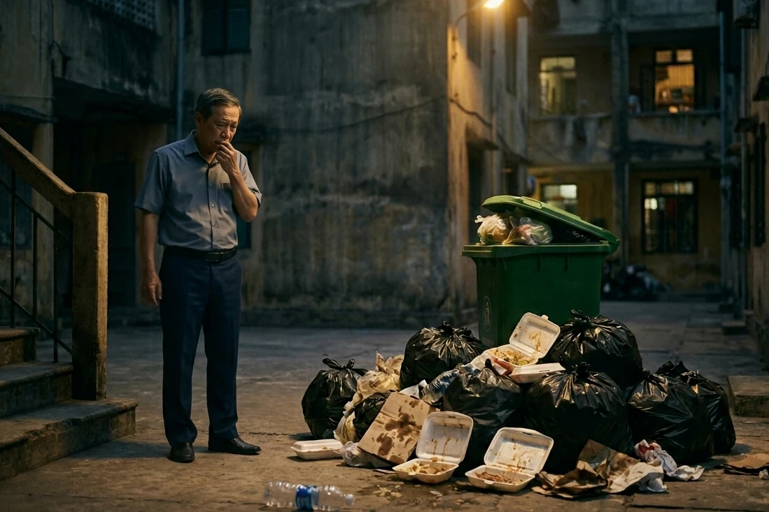 Từ một túi rác đến góc sân sạch