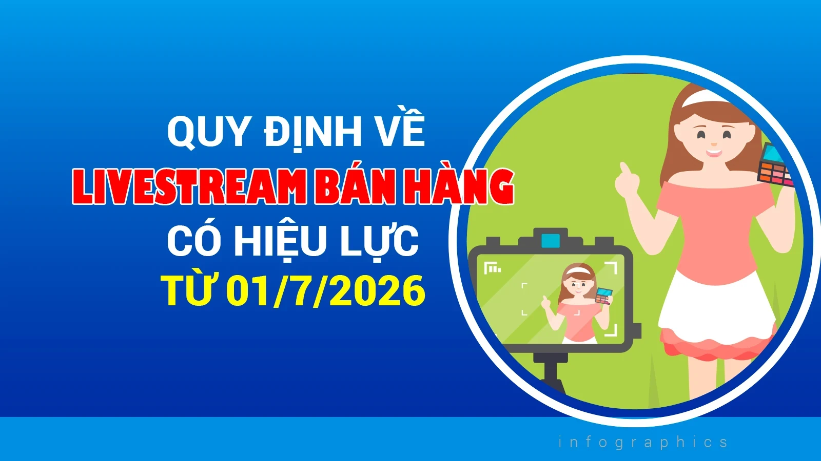 Quy định về livestream bán hàng có hiệu lực từ 01/7/2026