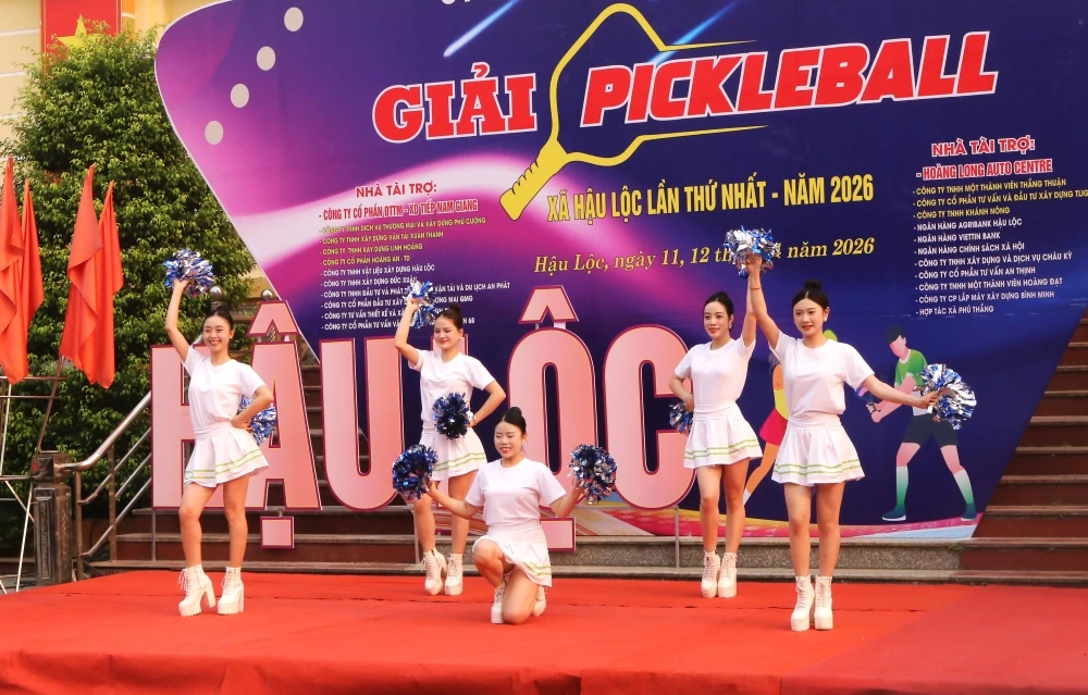 Khai mạc giải Pickleball xã Hậu Lộc lần thứ nhất năm 2026