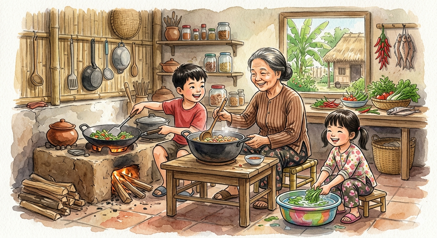 Bà nội siêu đỉnh của tôi (Chapter 4): Cơm nắm và chè khoai