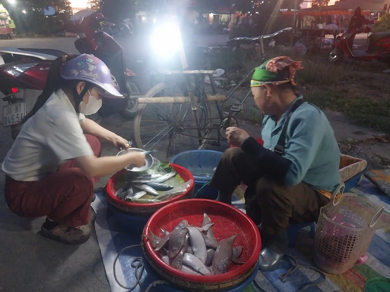 Chợ cuối chiều...