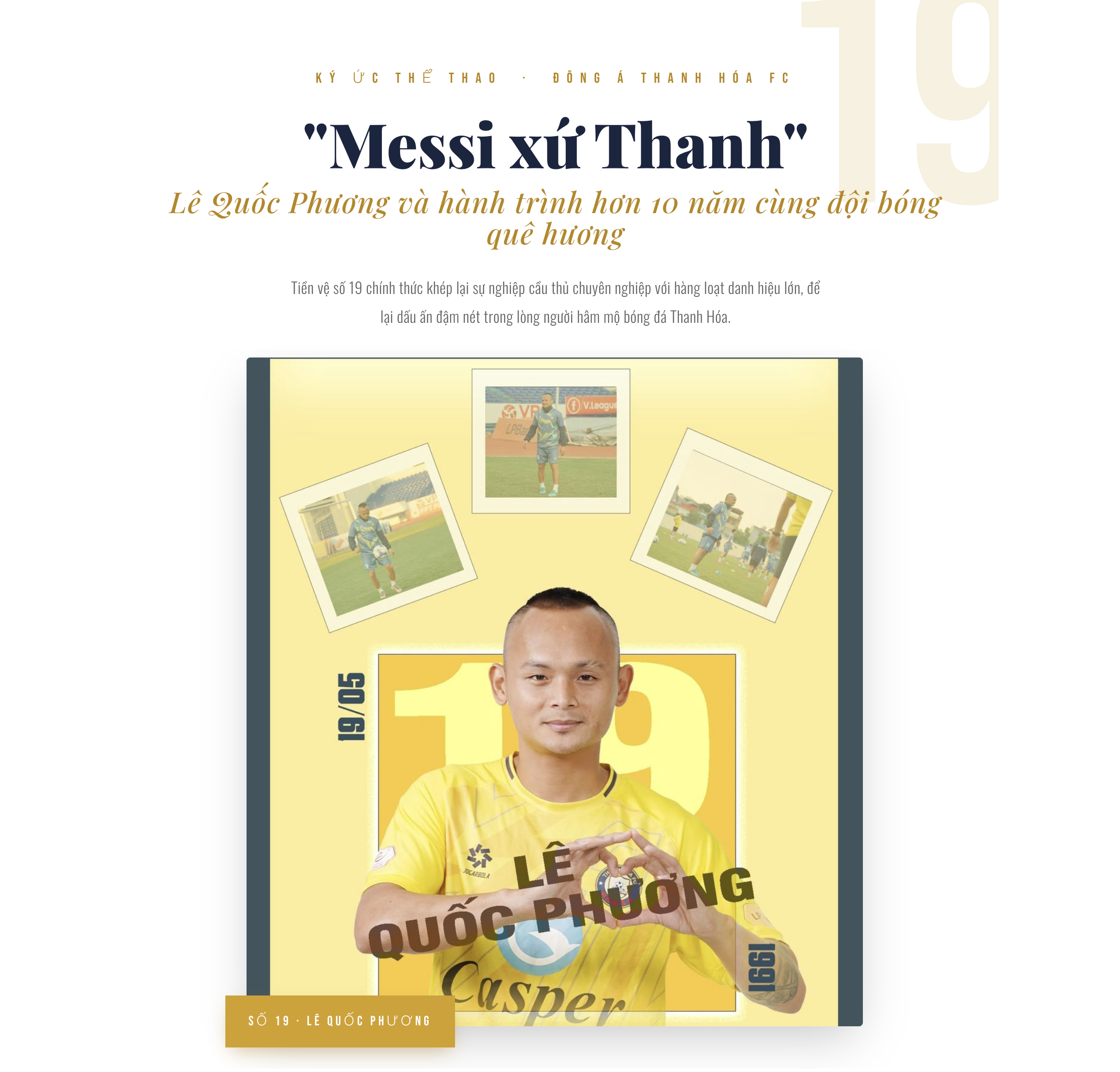 “Messi xứ Thanh” Lê Quốc Phương với những danh hiệu lớn & dấu ấn cùng đội bóng quê hương