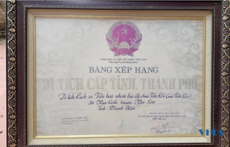 [Thanh Hóa xưa và nay] Nét độc đáo mang nhiều dấu ấn lịch sử của nhóm bia đá chùa Vân Lỗi