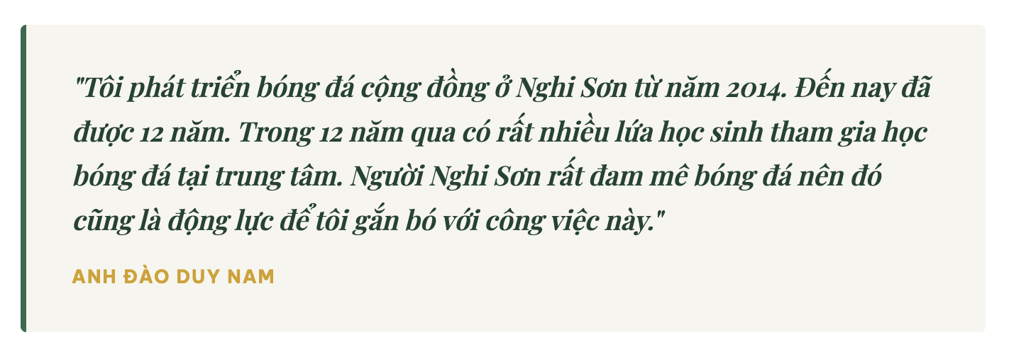 Gieo mầm bóng đá cộng đồng trên đất Nghi Sơn