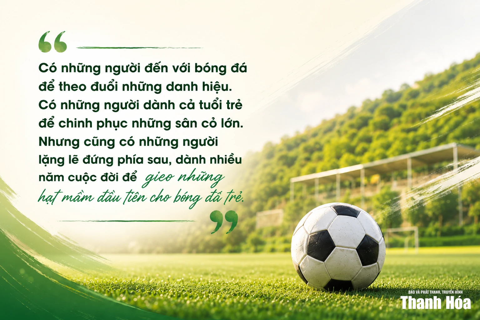 Gieo mầm bóng đá cộng đồng trên đất Nghi Sơn