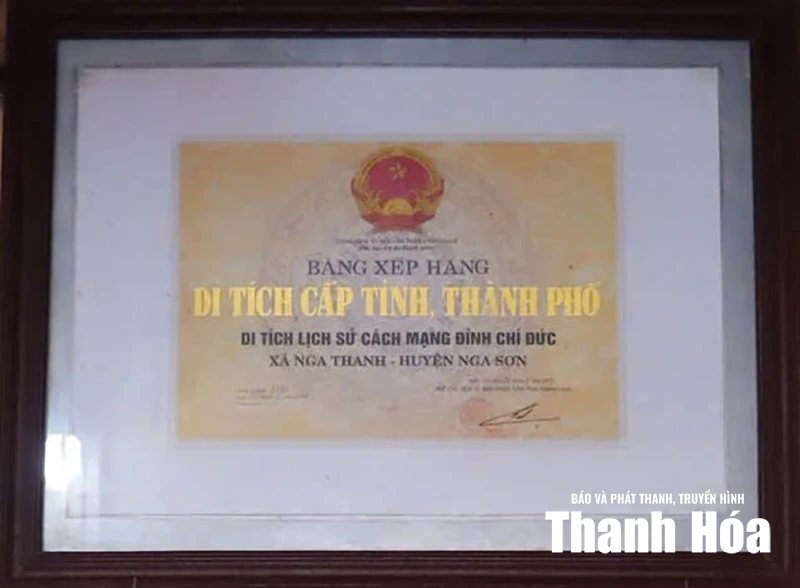 Địa chỉ đỏ giáo dục truyền thống cách mạng ở Nga Sơn