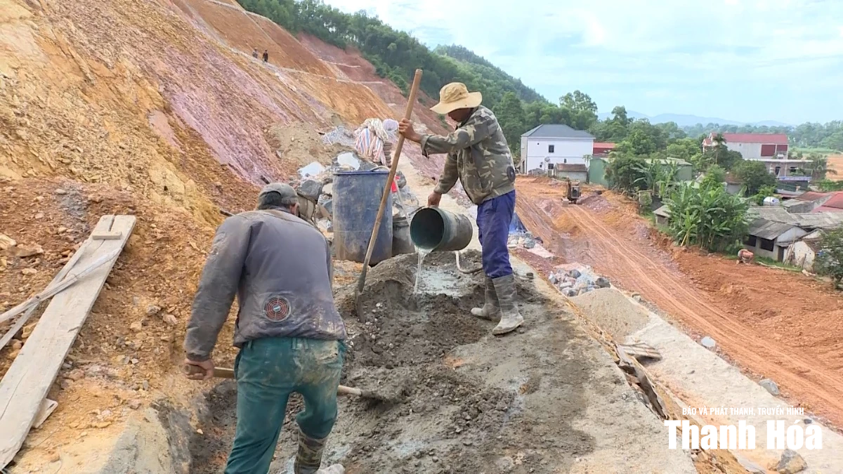 Xã Kim Tân đẩy nhanh tiến độ các công trình phòng, chống thiên tai